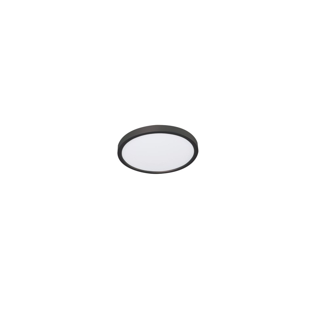 Edge Round 08'' LED Flush Mount, 120V, 15W, 5 CCT, BK