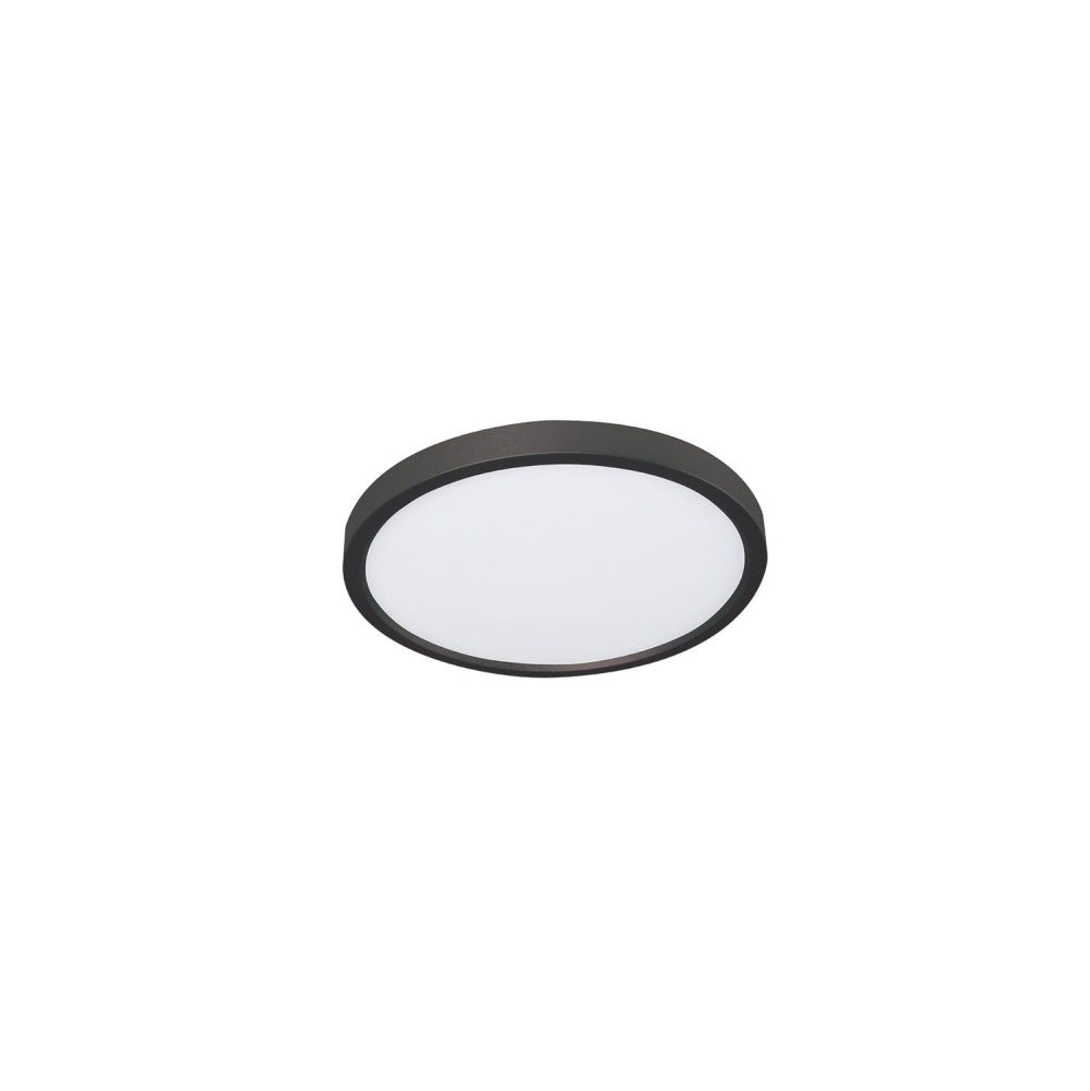 Edge Round 12'' LED Flush Mount, 120V, 22W, 5 CCT, BK
