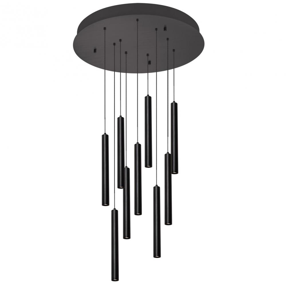 Eli Nine Pendant 81W 120-277V BK