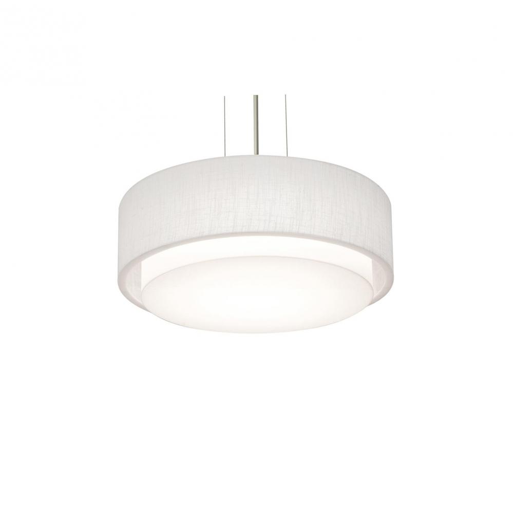 Sanibel 16'' Med Base Pendant - BK and LW