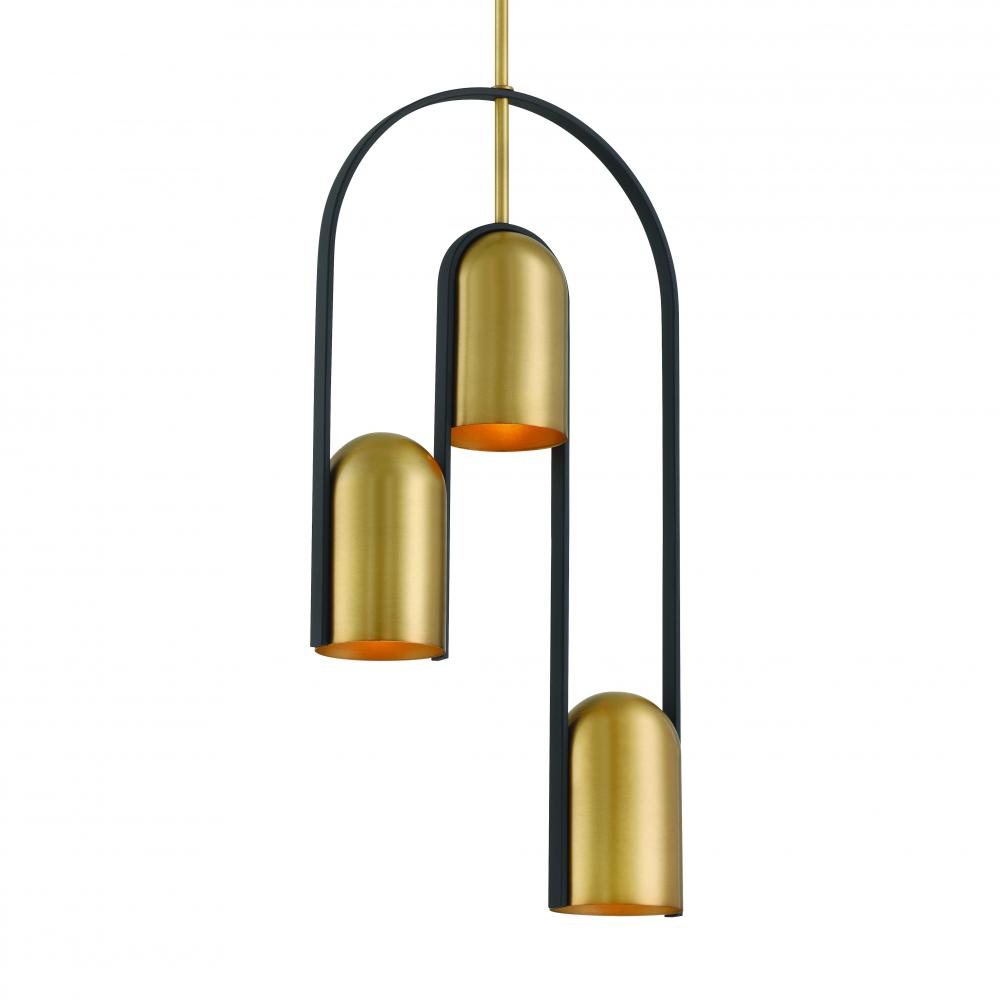 Cane 14" 3-Light Pendant