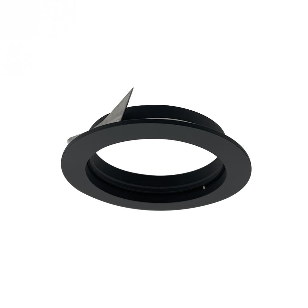 4" Iolite PLUS Trimless to Flanged Converter Accessory, Black