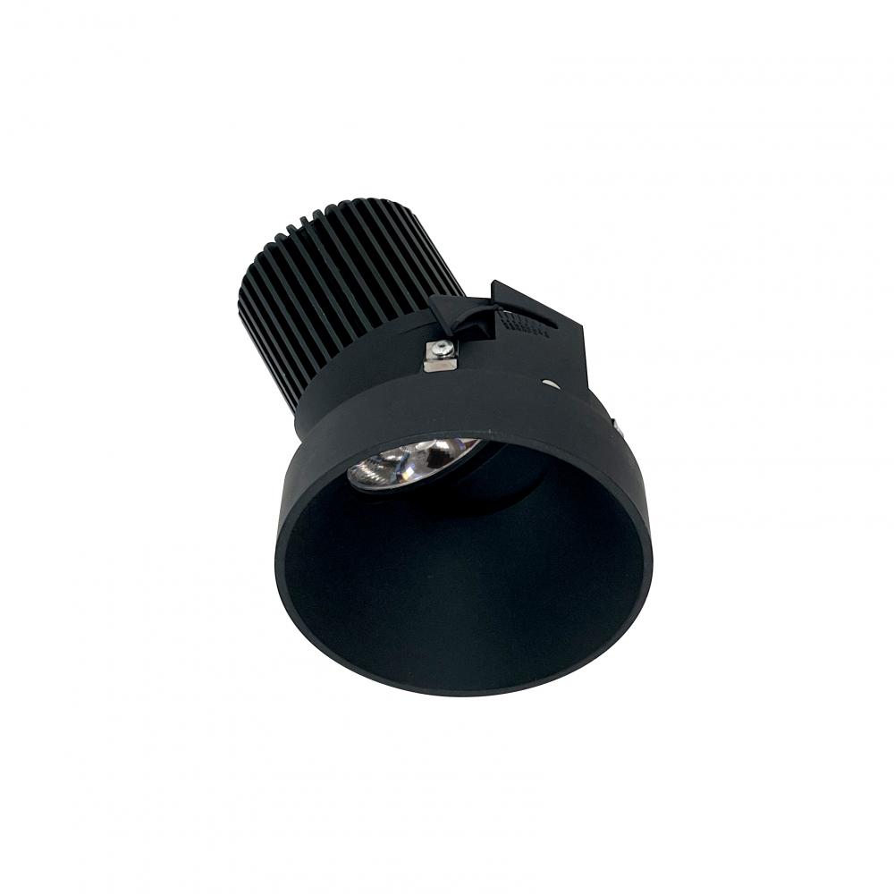 4" Iolite LED Round Trimless Adjustable Slot, 10-Degree Optic, 850lm / 12W, 2700K, Black Finish