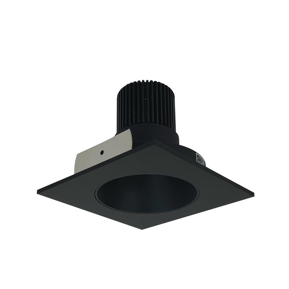 4" Iolite LED Square Reflector with Round Aperture, 800lm / 14W, 5000K, Black Reflector / Black