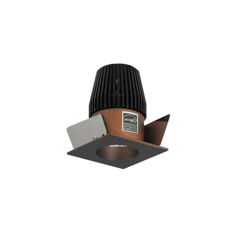 1" Iolite LED NTF Square Reflector with Round Aperture, 600lm, 2700K, Bronze Reflector / Bronze