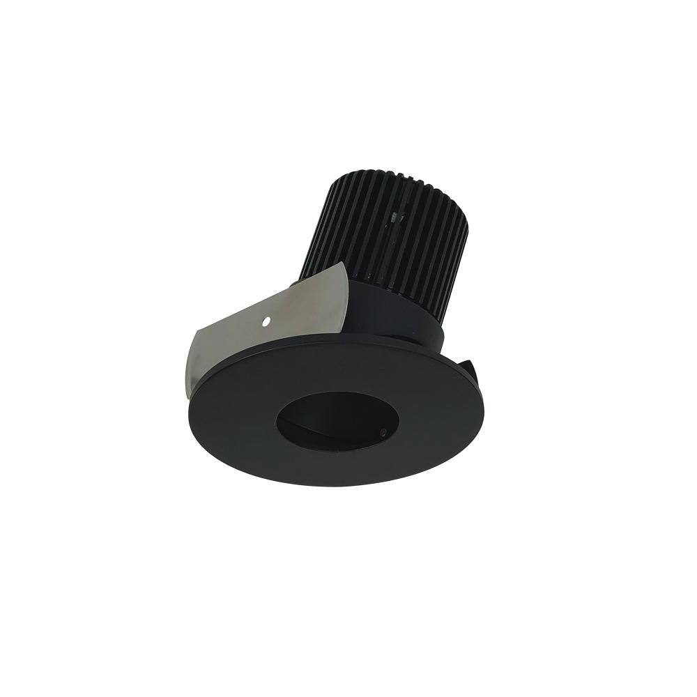 2" Iolite LED Round Adjustable Pinhole, 1000lm / 14W, 2700K, Black Pinhole / Black Flange