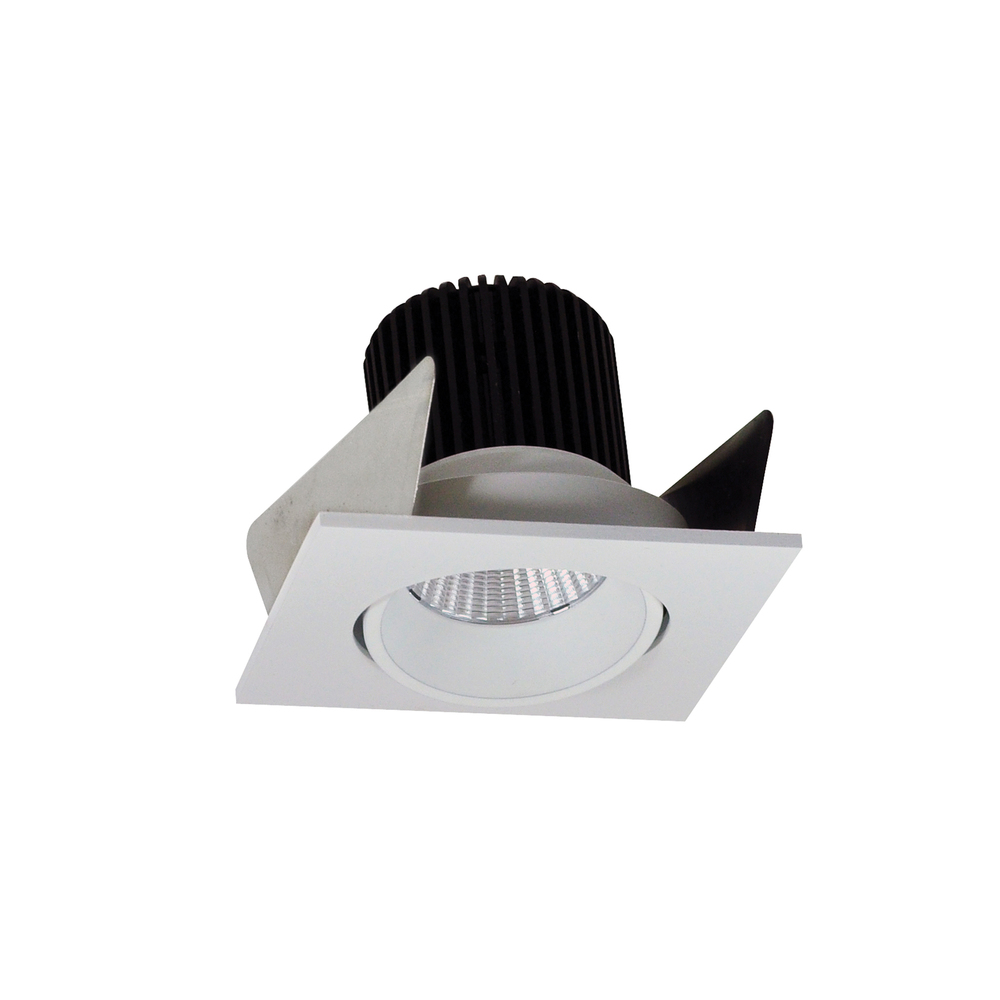 2" Iolite LED Square Adjustable Cone Reflector, 800lm / 14W, Comfort Dim, White Reflector /