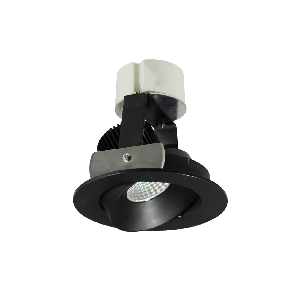 4" Iolite LED Round Adjustable Cone Retrofit, 1000lm / 12W, 2700K, Black Reflector / Black