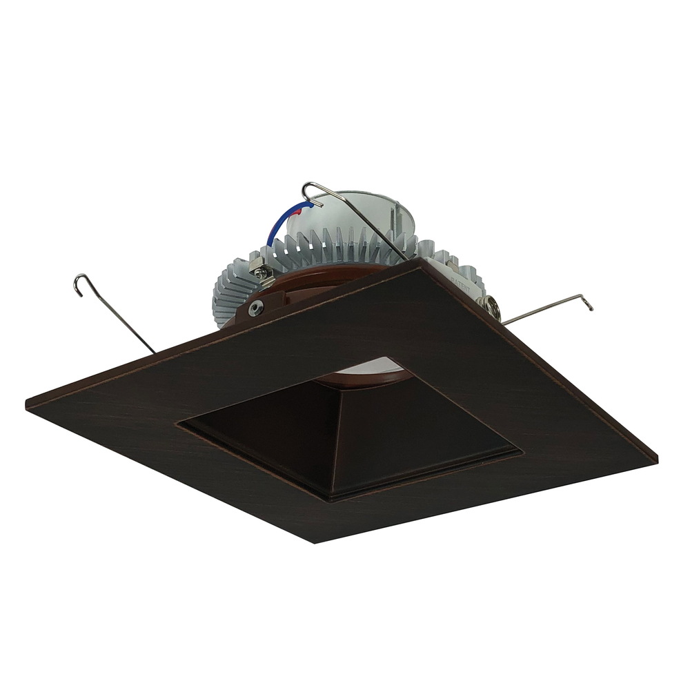 6" Cobalt Click Square Retrofit Reflector with Square Aperture, 1000lm / 12W, 3000K, Bronze