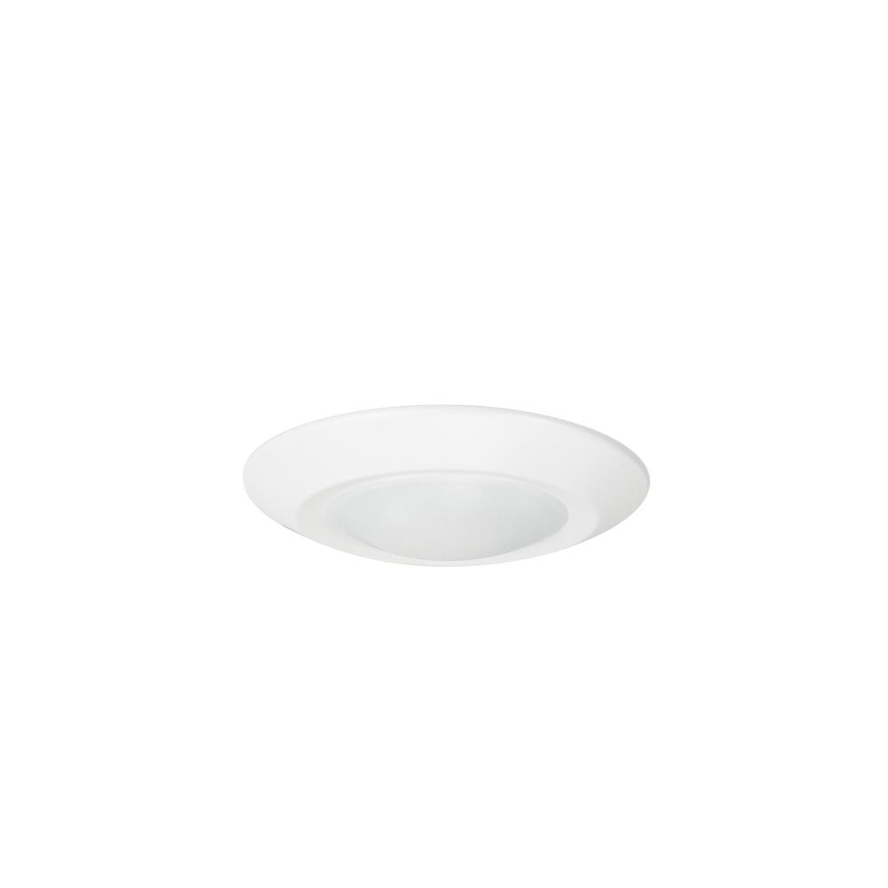 4" Regressed AC Opal LED Surface Mount, 700lm / 11W, 2700K, White finish