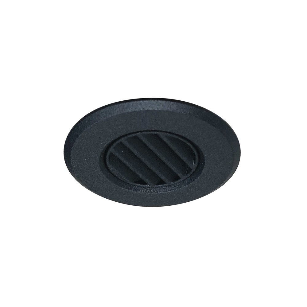 1" Round M1 Louver Trim, Black