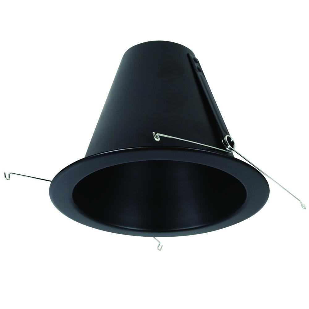 6" Airtight Aluminum Cone Reflector, Black
