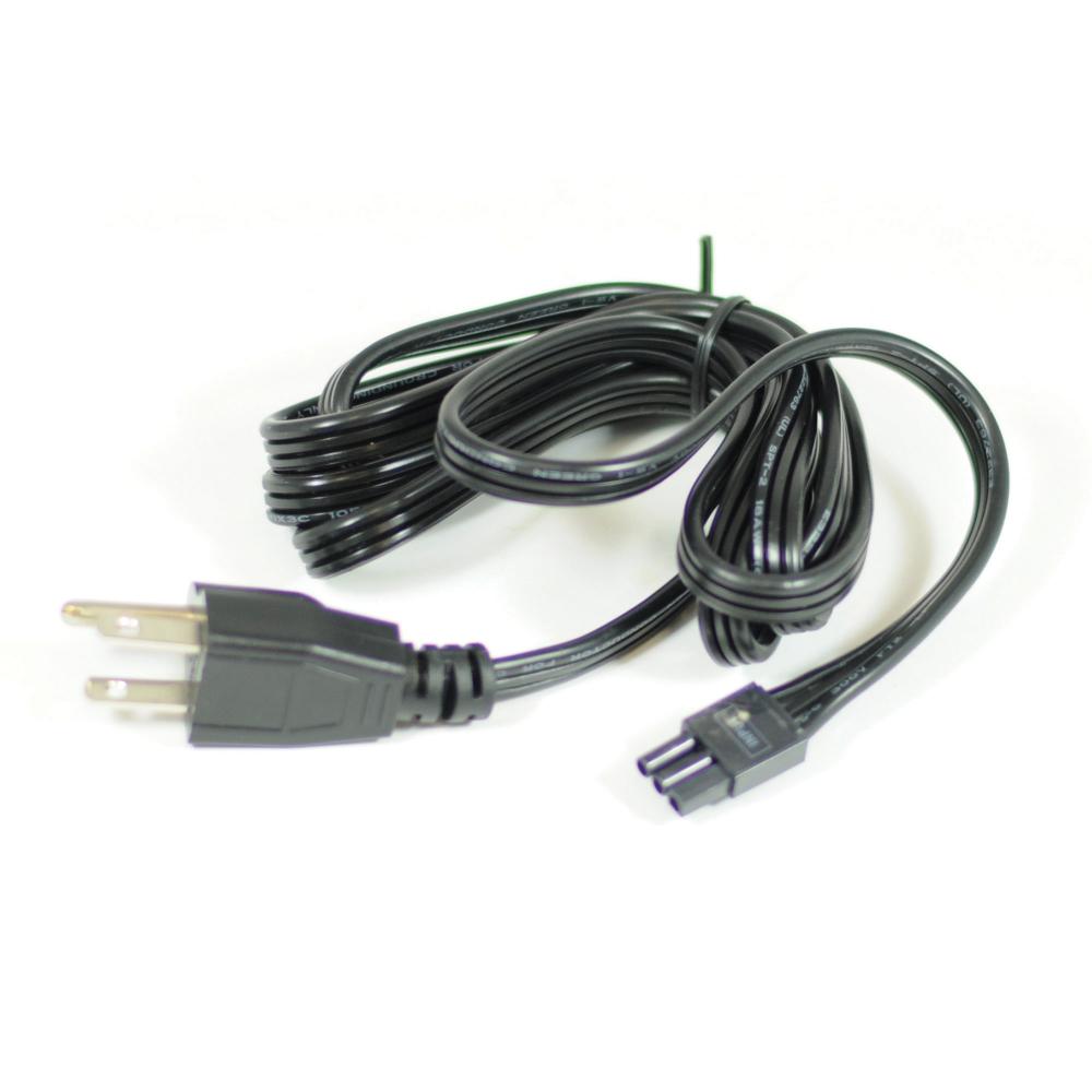 72" Cord & Plug Power Cord for NUD-88 & NUDTW-88, Black Finish