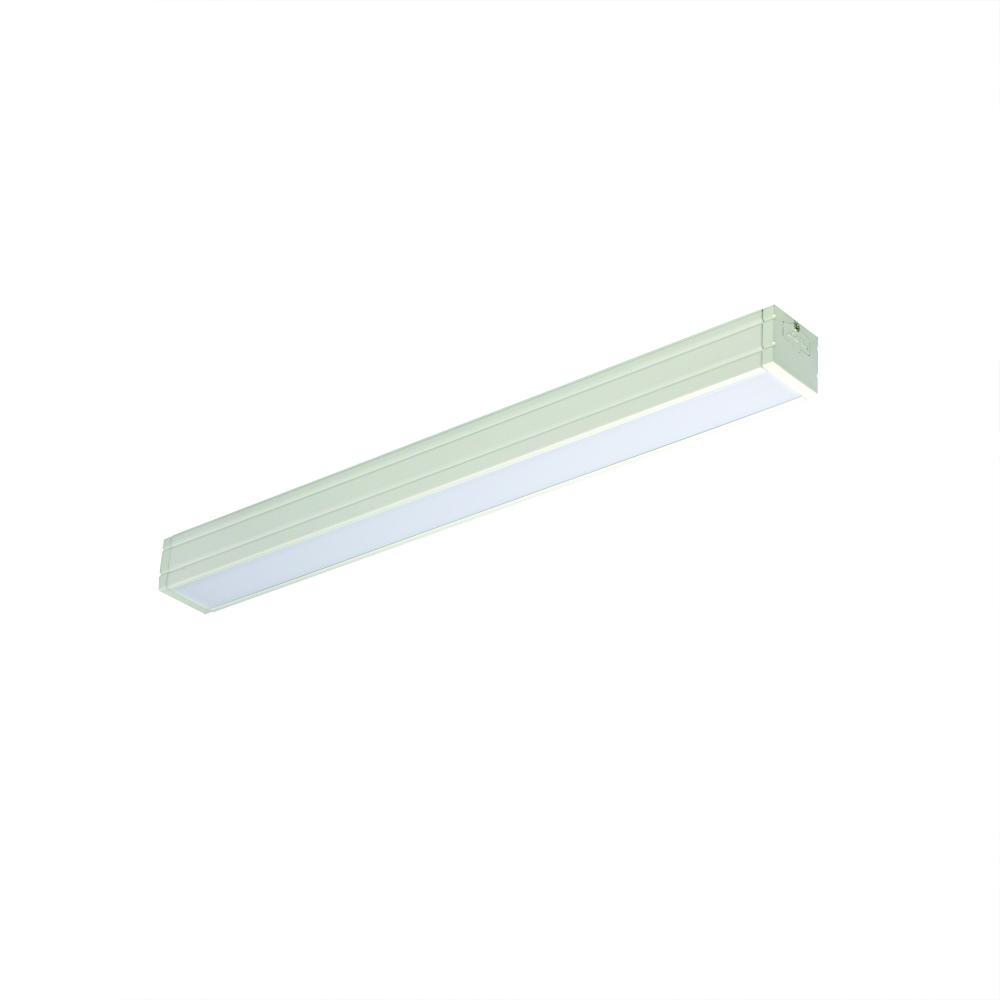 24" Bravo FROST LED Linear, 500lm/ft, 13W, 2700K, White Finish