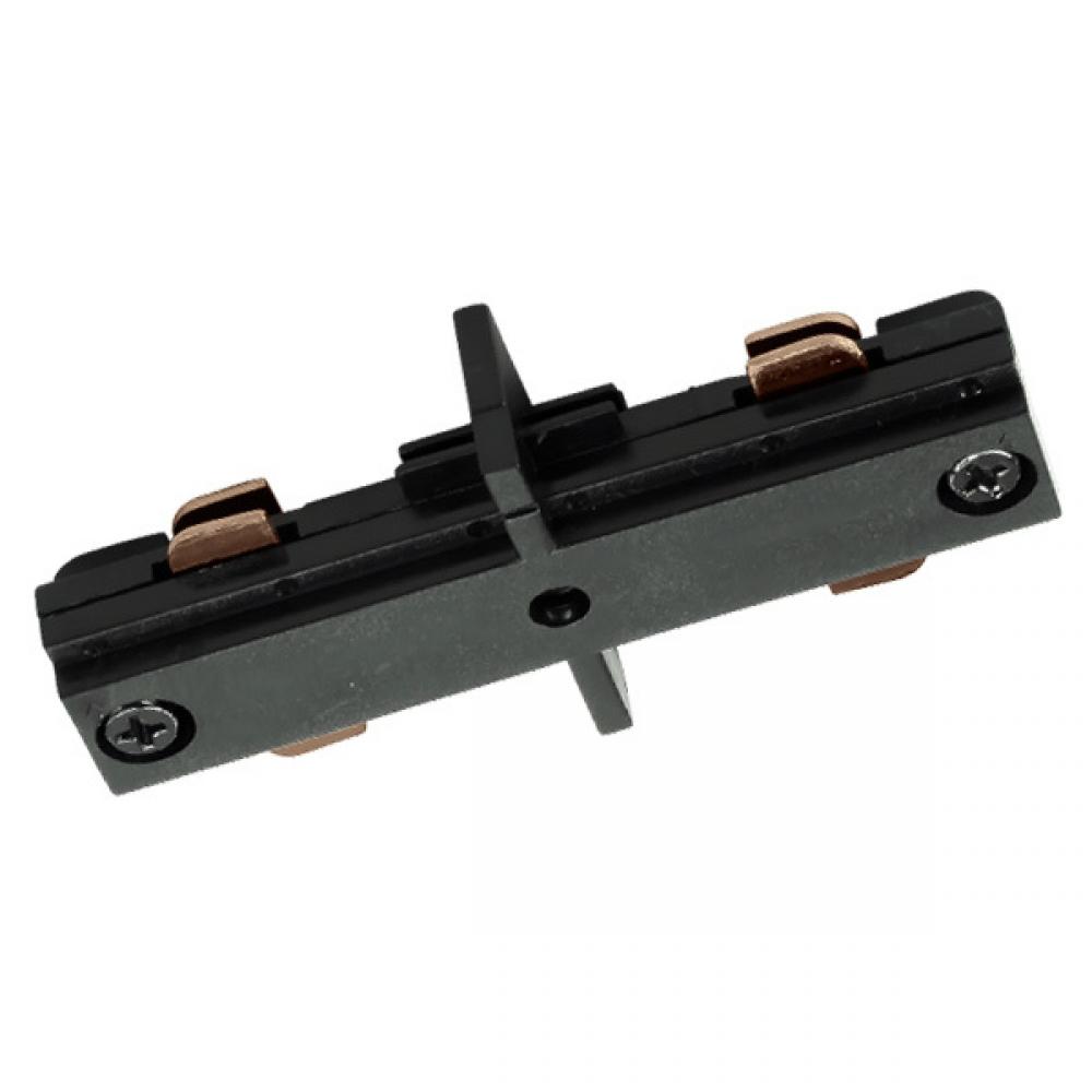 Straight Connector for 1 Circuit Track, Black