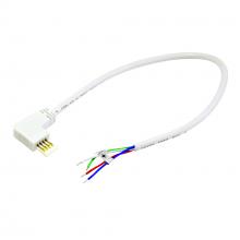 Nora NAL-811/12W - 12" Side Power Line Cable Open Wire for Lightbar Silk, Right, White