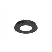 Nora NAPT-3RPHB - 3" Apollo Round Flangeless Pinhole Trim, Black Finish