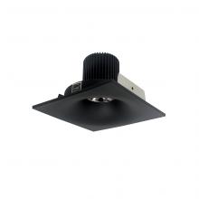 Nora NIO-4SNB27QBB - 4" Iolite LED Square Bullnose, 10-Degree Optic, 950lm / 12W, 2700K, Black Finish