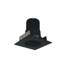 Nora NIOB-2SNDC50XBB - 2" Iolite LED Square Reflector with Round Aperture, 800lm / 14W, 5000K, Black Reflector / Black
