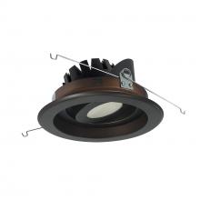 Nora NRM3-69L130FBZ - 6" Marquise III Adjustable Regressed Gimbal Reflector, 900lm, 3000K, Flood Optic, Bronze