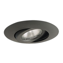 Nora NTM-52B - 6" PAR30 Gimbal Ring w/ Metal Trim, Black