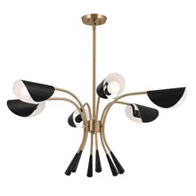 Kichler 52559CPZBK - Chandelier 6Lt