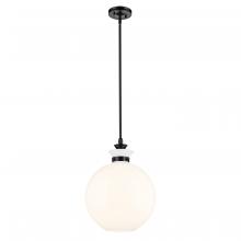 Kichler 52779BK - Laria 15 Inch 1 Light Pendant with Opal Glass in Black
