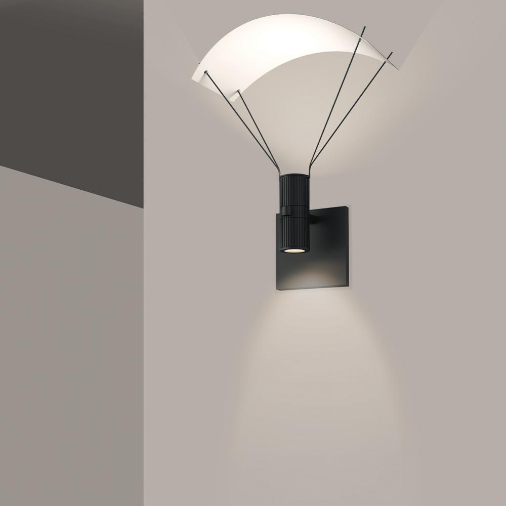Standard Single Sconce with Bar-Mounted Duplex Cylinders w/Flood Lens & Parachute Reflector