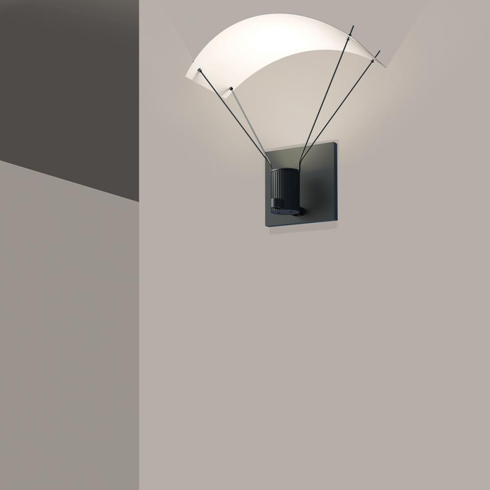 Standard Single Sconce with Bar-Mounted Single Cylinder w/Parachute Reflector