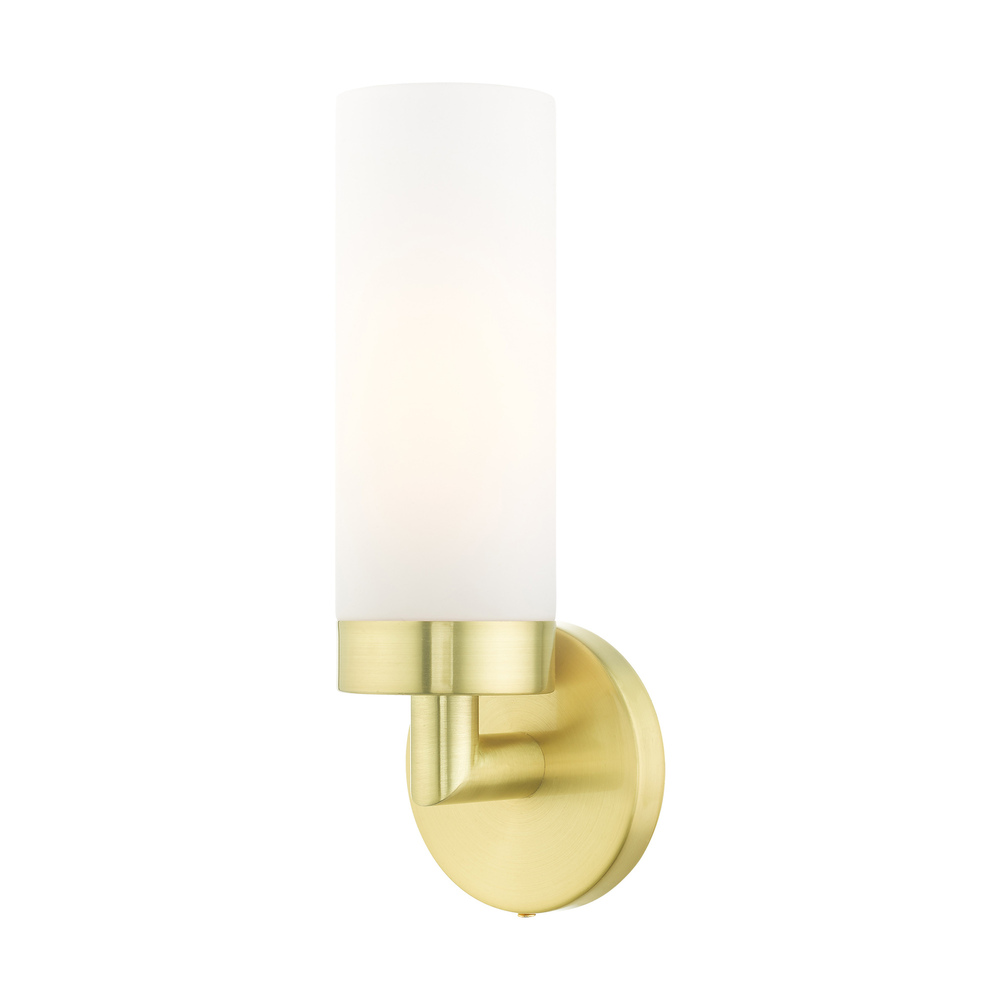 1 Lt Satin Brass ADA Single Sconce