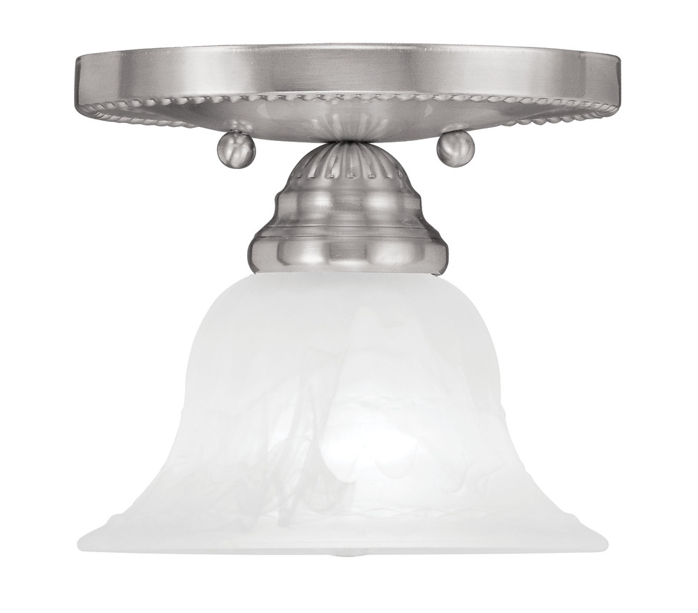 1 Light Brushed Nickel Ceiling Mount