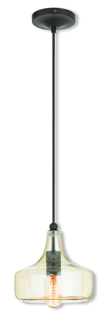 1 Light English Bronze Mini Pendant