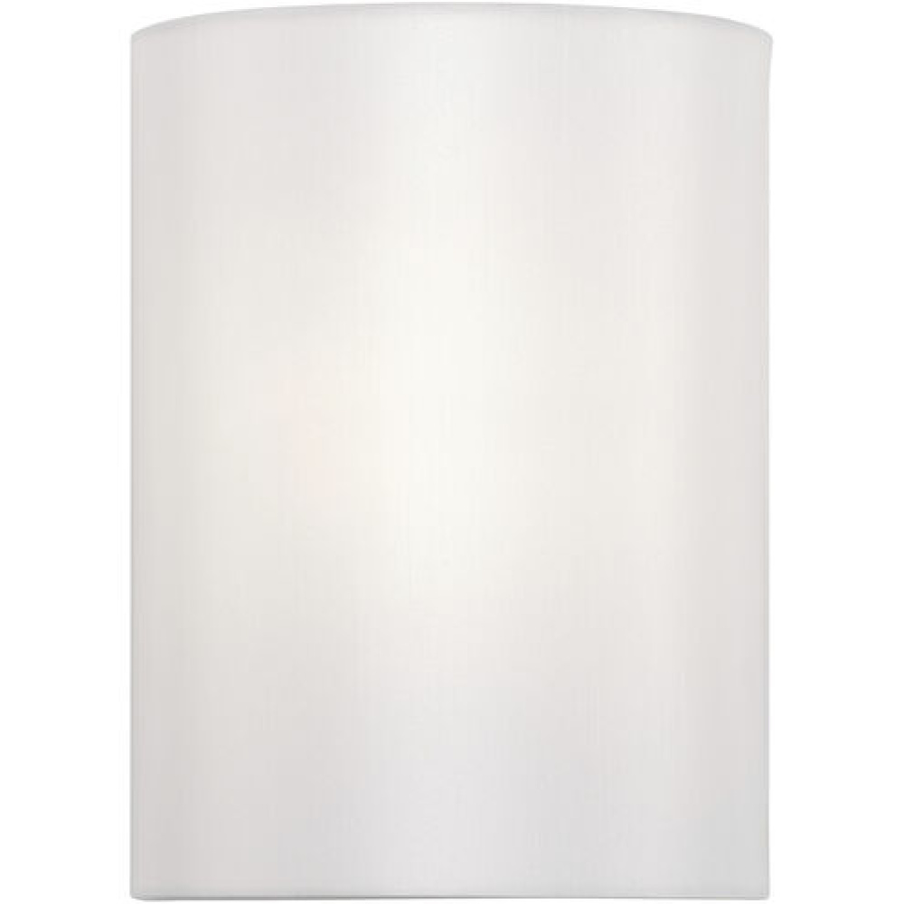 1 Light Shiny White ADA Sconce