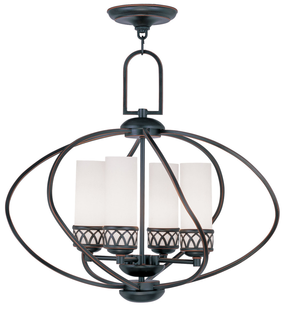 4 Light Olde Bronze Chandelier