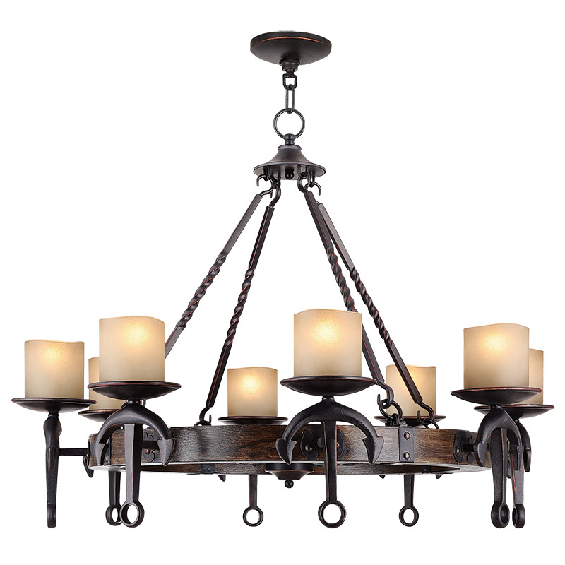 8 Light Olde Bronze Chandelier