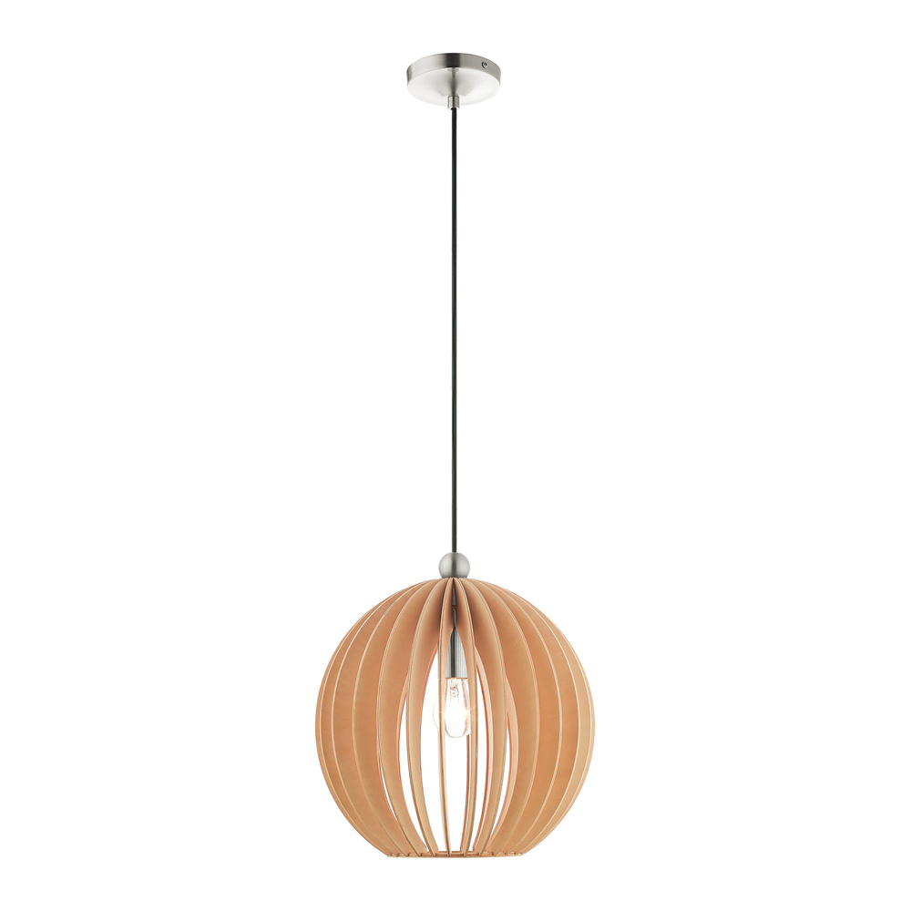 1 Lt Brushed Nickel Mini Pendant