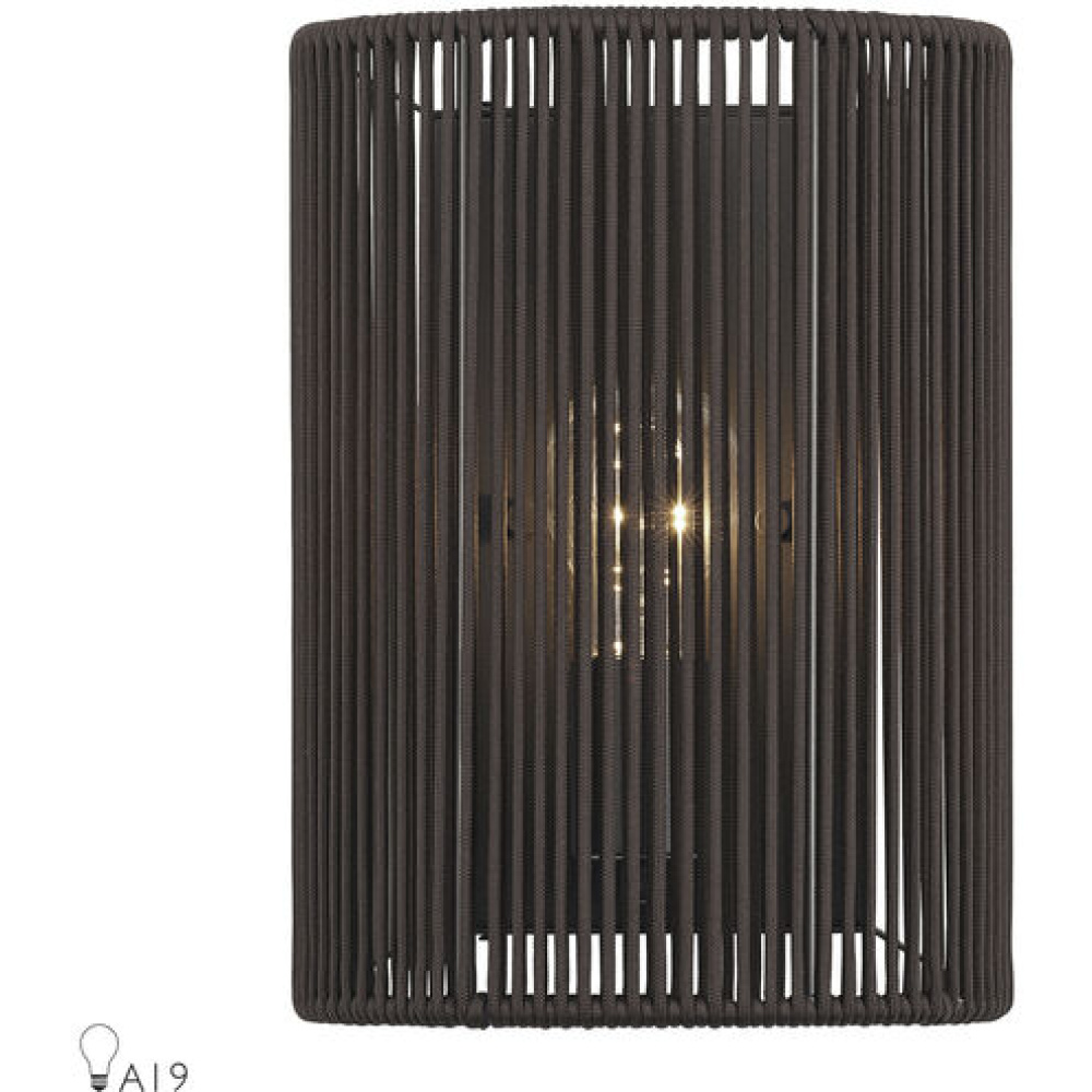 1 Light Antique Brass ADA Sconce