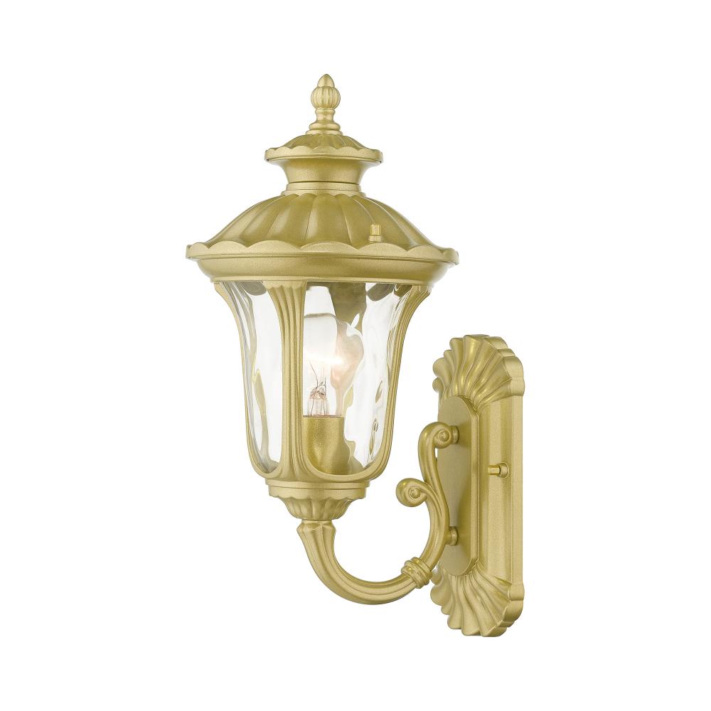 1 Light Soft Gold Outdoor Small Wall Lantern