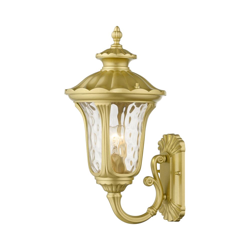 1 Light Soft Gold Outdoor Medium Wall Lantern