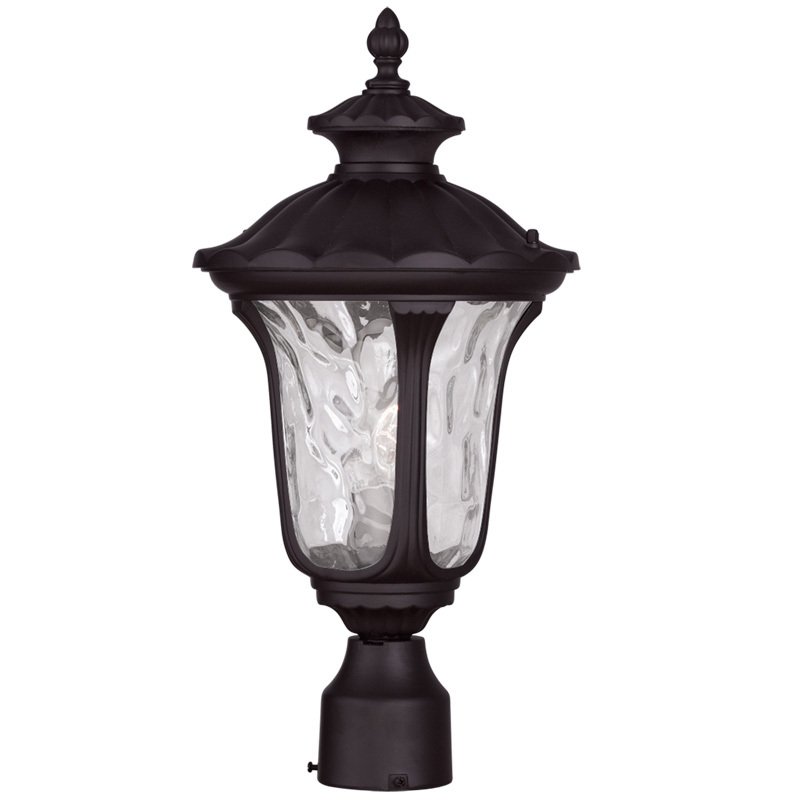 1 Light Bronze Outdoor Post Lantern