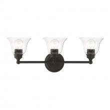 Livex Lighting 16943-04 - 3 Light Black Vanity Sconce