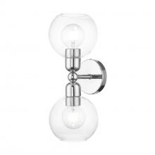 Livex Lighting 16972-05 - 2 Light Polished Chrome Sphere Vanity Sconce