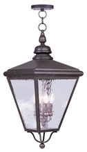 Livex Lighting 2037-07 - 4 Light Bronze Outdoor Chain Lantern