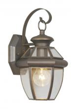 Livex Lighting 2051-07 - 1 Light Bronze Outdoor Wall Lantern