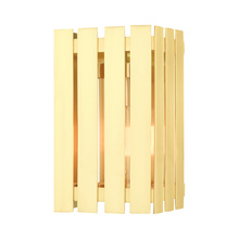 Livex Lighting 20751-12 - 1 Lt Satin Brass Outdoor Wall Lantern