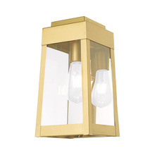 Livex Lighting 20852-12 - 1 Lt Satin Brass Outdoor Wall Lantern