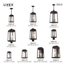 Livex Lighting 20854-07 - 1 Lt Bronze Outdoor Pendant Lantern