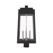 Livex Lighting 20859-04 - 3 Lt Black Outdoor Post Top Lantern