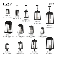 Livex Lighting 20862-04 - 4 Lt Black Outdoor Post Top Lantern
