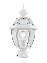Livex Lighting 2153-03 - 1 Light White Outdoor Post Lantern